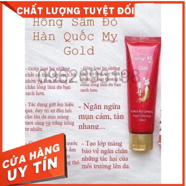 Sữa Rửa Mặt Hồng Sâm Đỏ Hàn Quốc My Gold