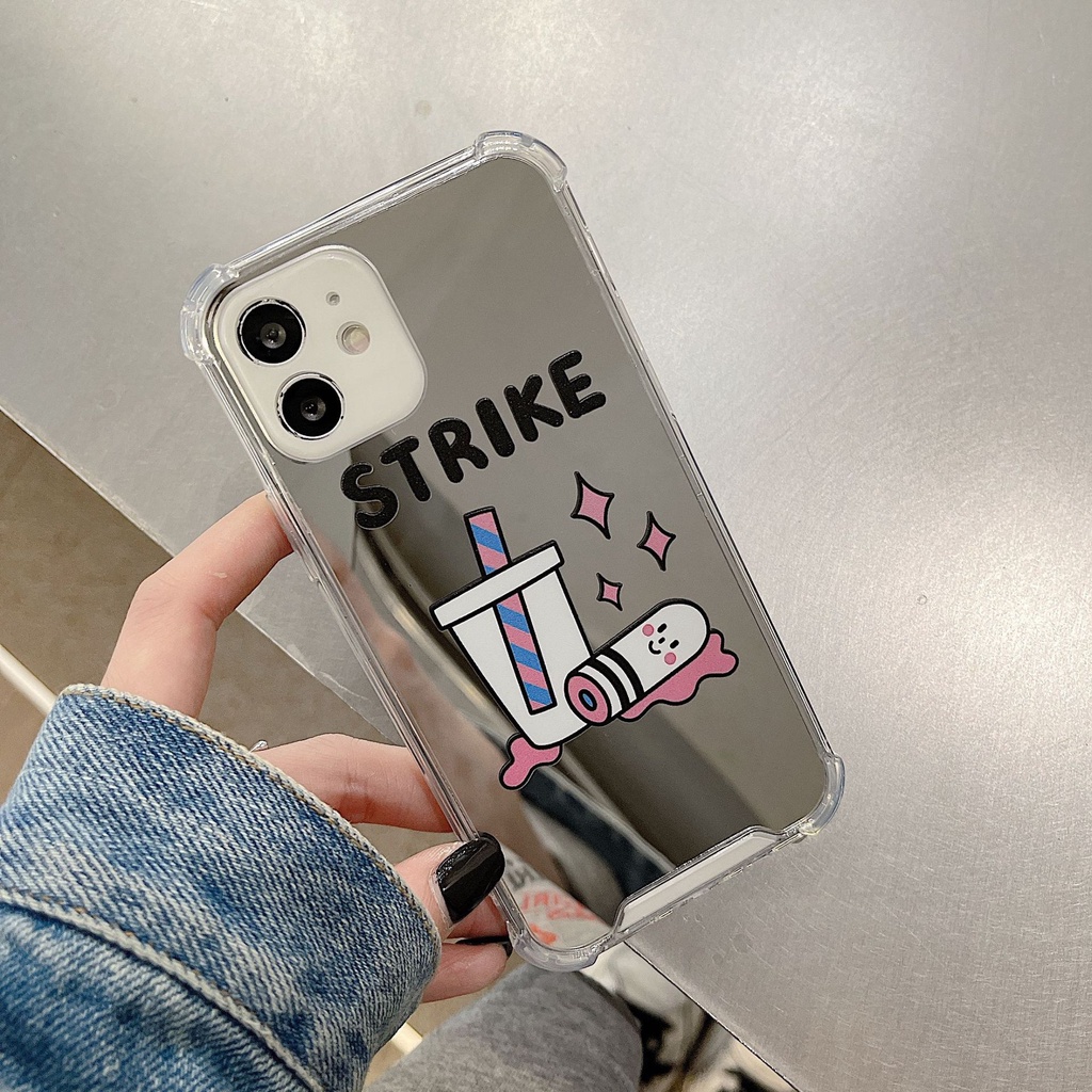 Ốp lưng iphone Ốp Điện Thoại Silicon TPU Tráng Gương Cho Iphone 11 / 12 Pro Max 7 Plus X Xr Xs Max 7 8 Plus Se 202013 Pro Max 13 MINI 14 Dinuo case