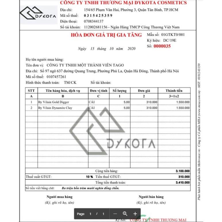 Xịt tạo phồng By Vilain Sidekick Zero