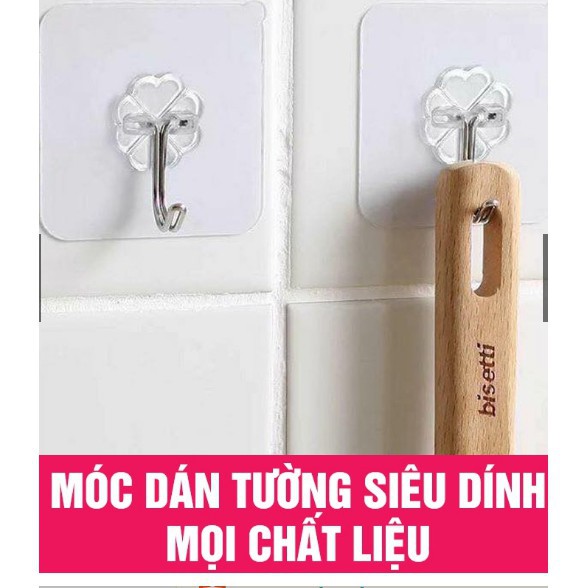 Combo 20 Móc Dán Tường chịu lực 6x6cm