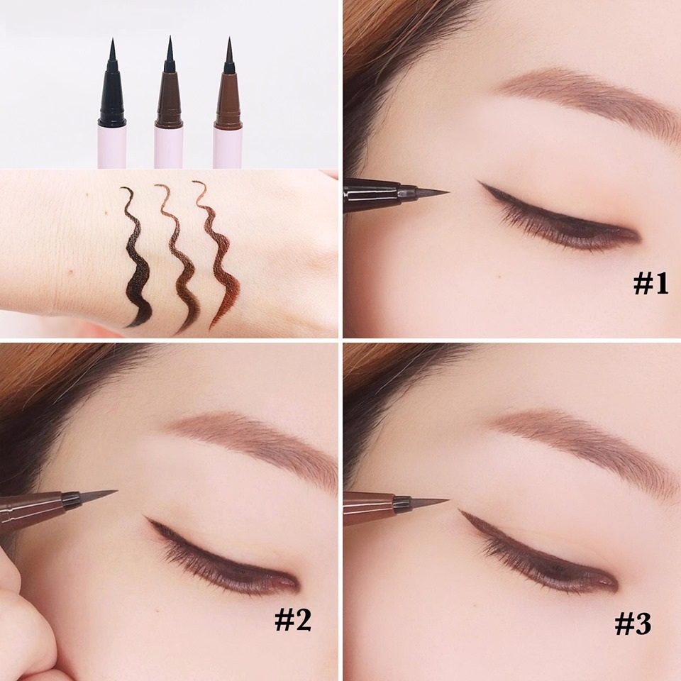 Bút Dạ Kẻ Mắt Nước Lilybyred Siêu Mảnh - Không Trôi am9 to pm9 Survival Pen Liner 0.6g