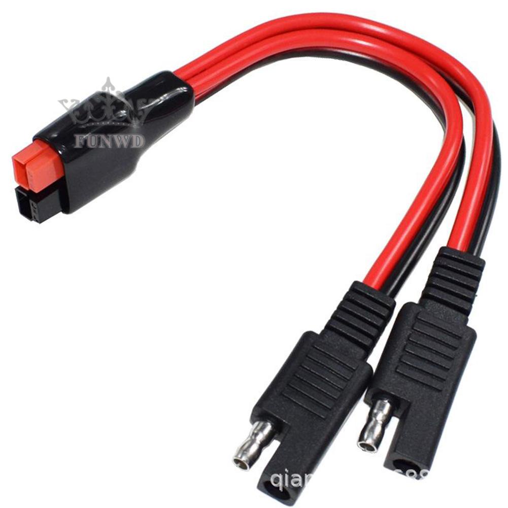 【FUNWD】1x For Anderson Plug To Solar Panel Cable Wiring Adapter Connector 35cm Replace