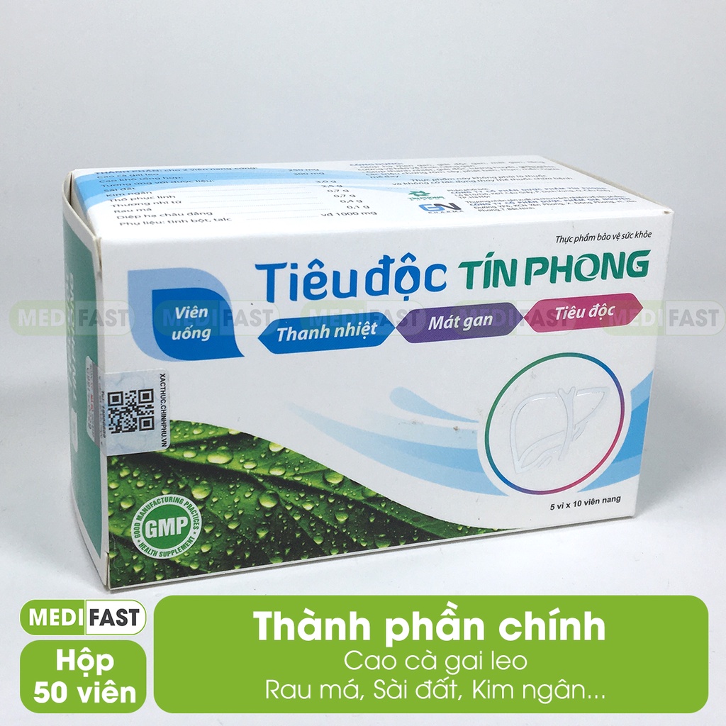 Viên uống Tín Phong giúp thanh nhiệt - Mát gan, thanh nhiệt Hộp 50 viên