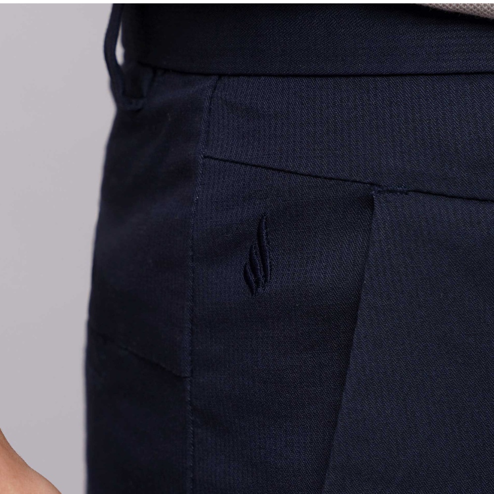 Quần short nam dáng Slim chất Cotton cao cấp 1007 màu xanh dương - Sooc nam Vulcano