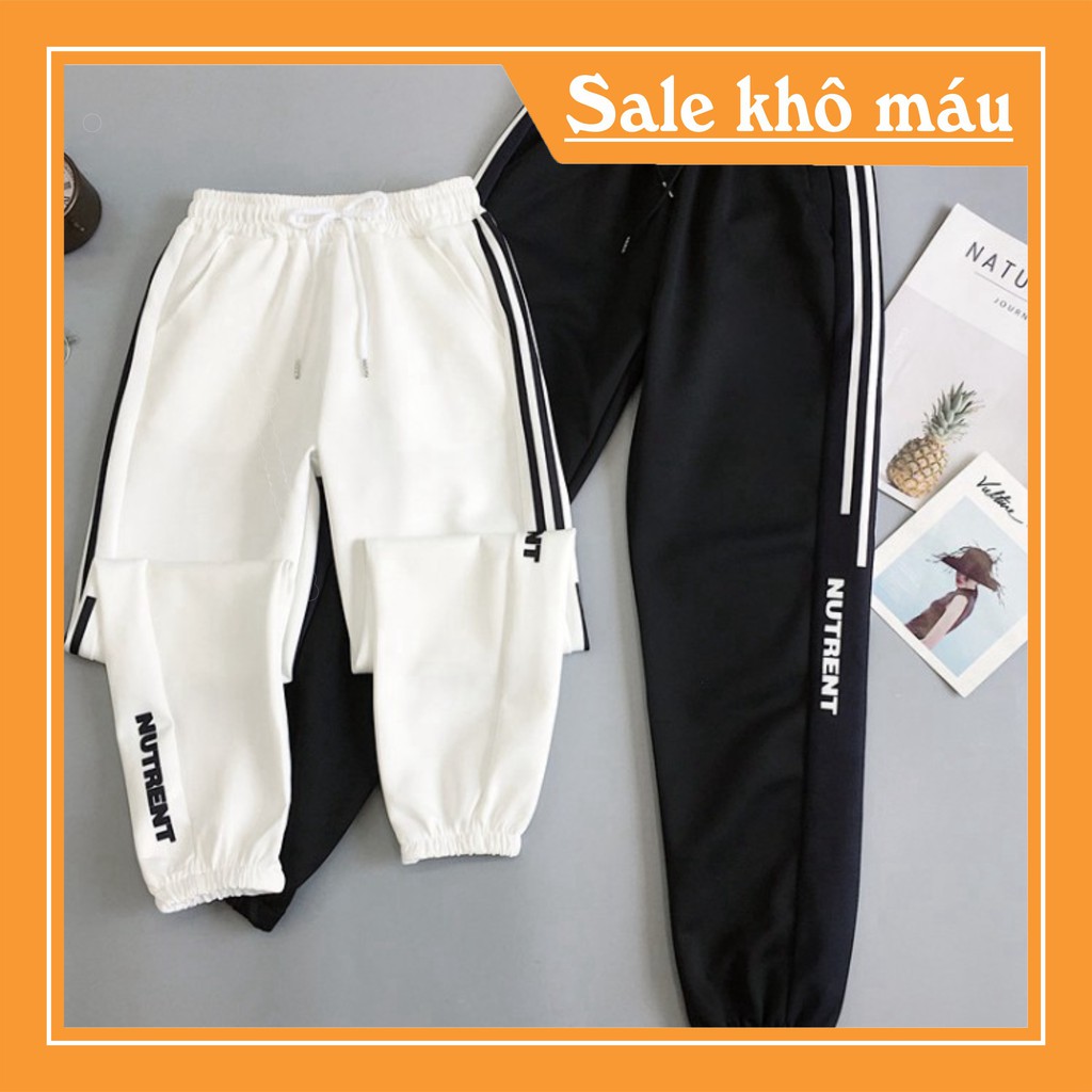 Quần Jogger nam nữ nutrent 2 sọc siêu hot | WebRaoVat - webraovat.net.vn