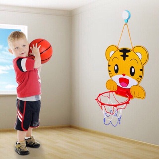 Bộ đồ chơi bóng rổ hình thú cho bé bao gồm bóng