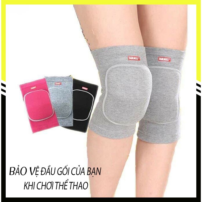 Bó gối thể thao cao cấp có đệm (2 chiêc) bảo vệ đầu gối khi chơi bóng chuyền, tập gym, yoga...