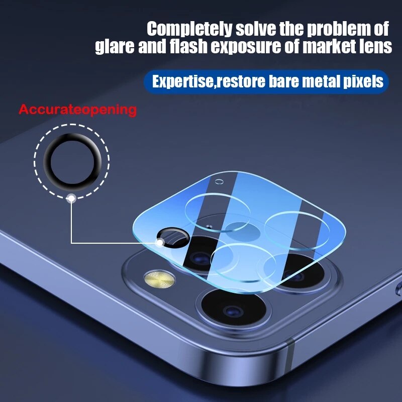 Kính cường lực bảo vệ camera sau thích hợp cho iPhone 13 12 11 Pro 13 Mini XS Max X XR 7 8 6 6s Plus SE 2020