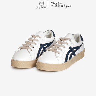 [Mã WABRMH99 giảm 12% đơn 99K]Giày bata nữ giayBOM CLASSICS thiết kế đơn giản đế cao 2 cm B1141