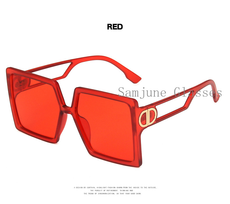 Kính mát gọng vuông phong cách Âu Mỹ retro thời trang Samjune