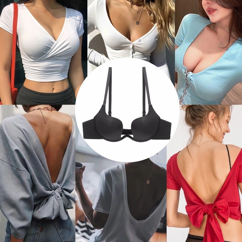 Áo Lót Nâng Ngực Hở Lưng / Thấp Hình Chữ U Quyến Rũ Thời Trang Cho Nữ