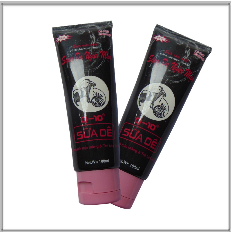 Sữa rửa mặt Sáng da ngừa mụn Q10 - Sữa dê dành cho Nam