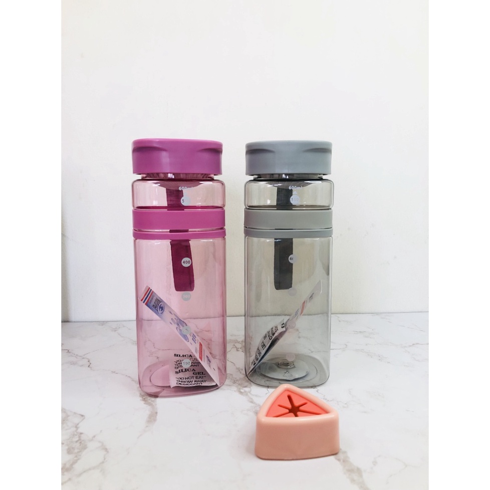 Bình nước gym, bình đựng nước thể thao 600ml mẫu đẹp nhựa an toàn