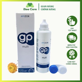 Combo 2 Dung dịch ngâm rửa lens kính áp tròng Avizor GP Multi 240ml