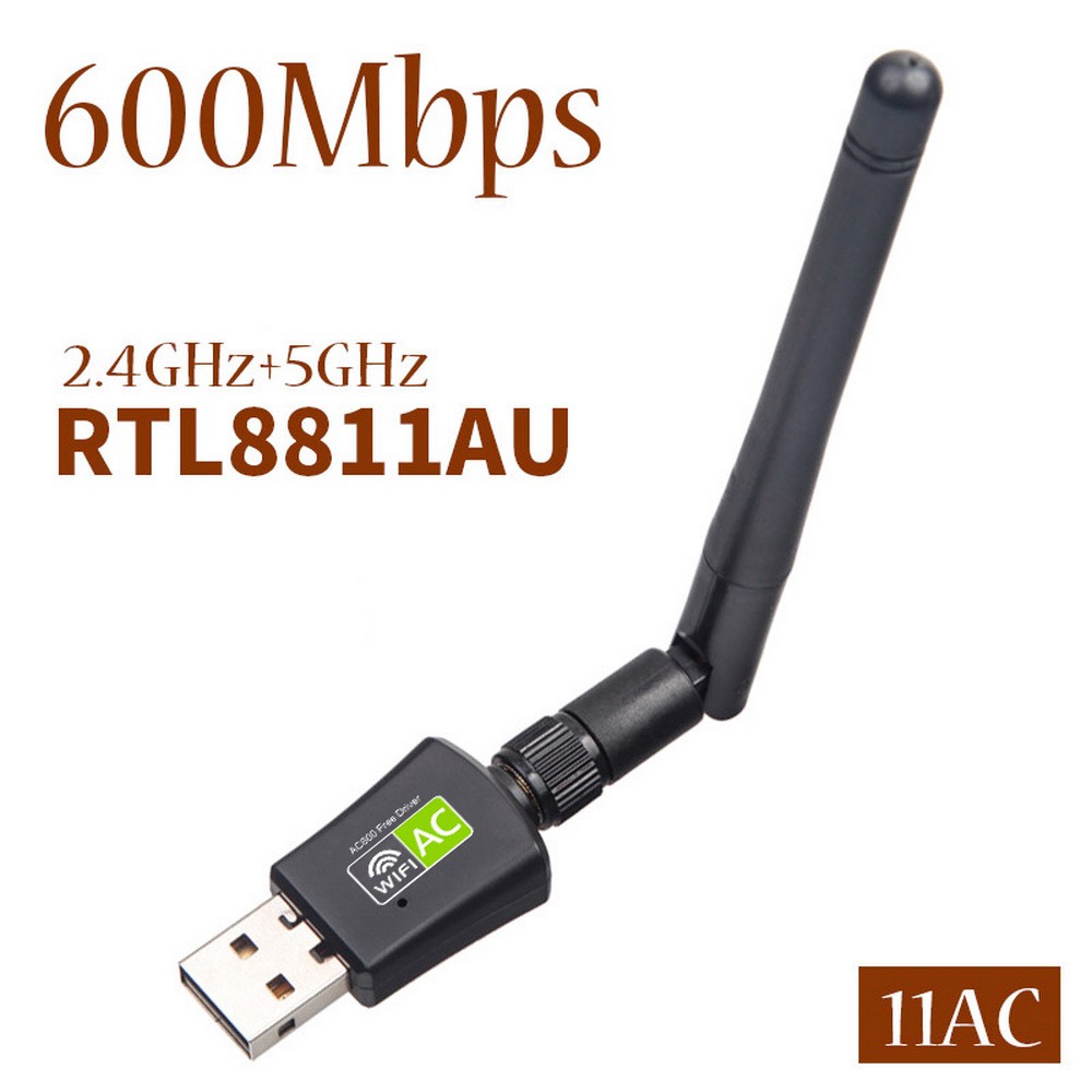 USB Wifi không dây 5GHz 2.4GHz 600Mbps cho máy tính/laptop