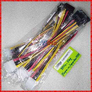 Cáp chia nguồn Molex IDE 4 pin ra 2 SATA 20cm