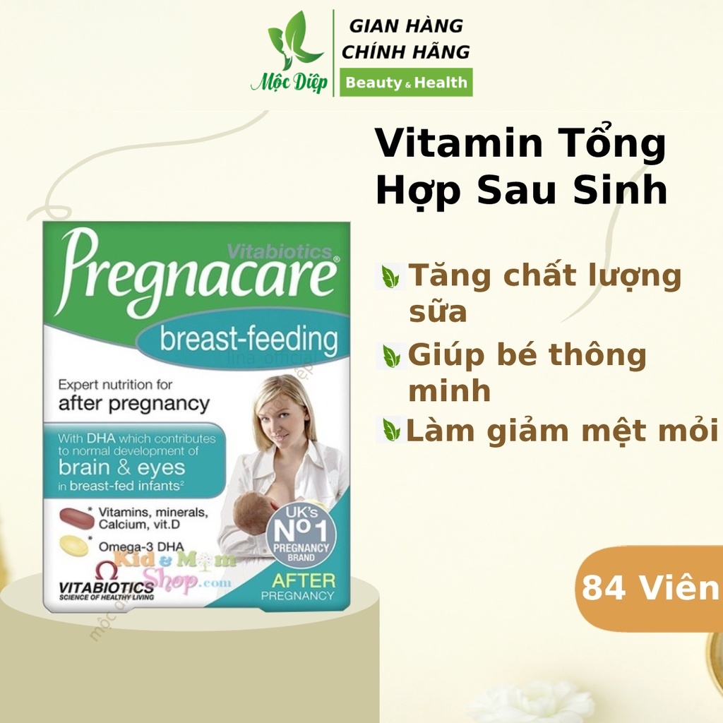 Vitamin tổng hợp Anh Quốc Vitamin bú sau sinh Anh Prenacare breast-feeding tăng chất lượng sữa mẹ - Mộc Diệp
