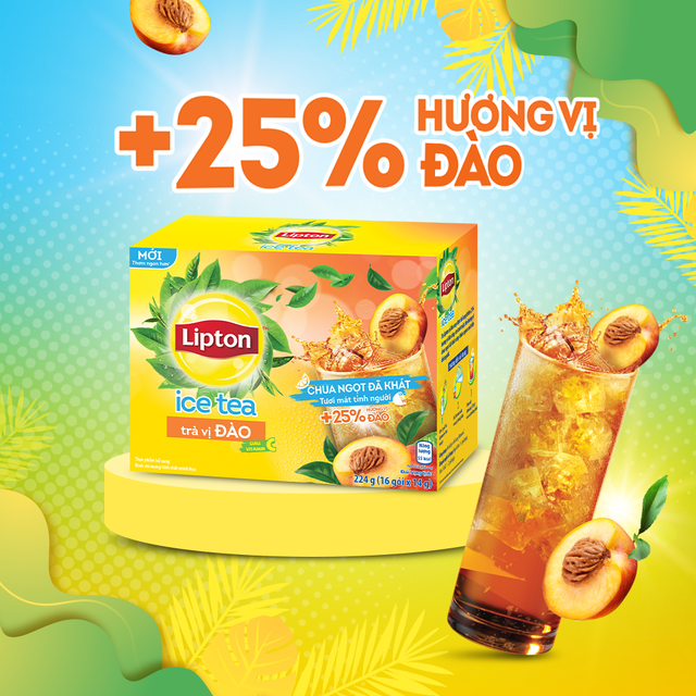 Trà chanh mật ong Lipton Ice Tea (16 Gói x 14g)