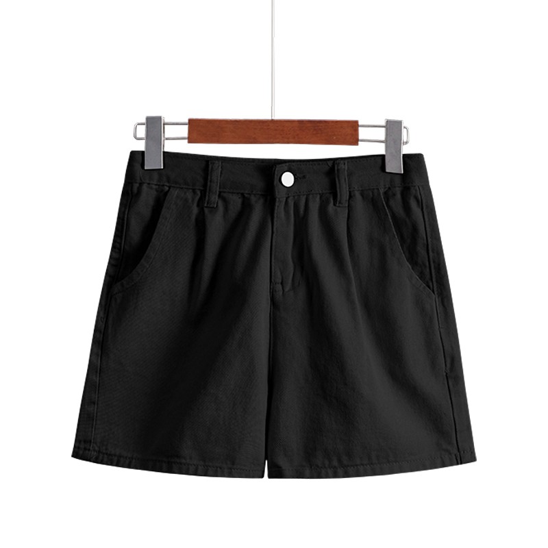 Quần Short Jean Lưng Cao Ống Rộng Thiết Kế Đơn Giản Dễ Phối Đồ | BigBuy360 - bigbuy360.vn