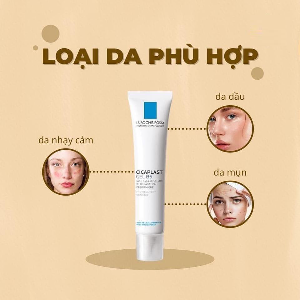 [Gel B5] Gel dưỡng ẩm La roche- posay cicaplast gel b5 phục hồi da giảm thâm mờ sẹo 40ml