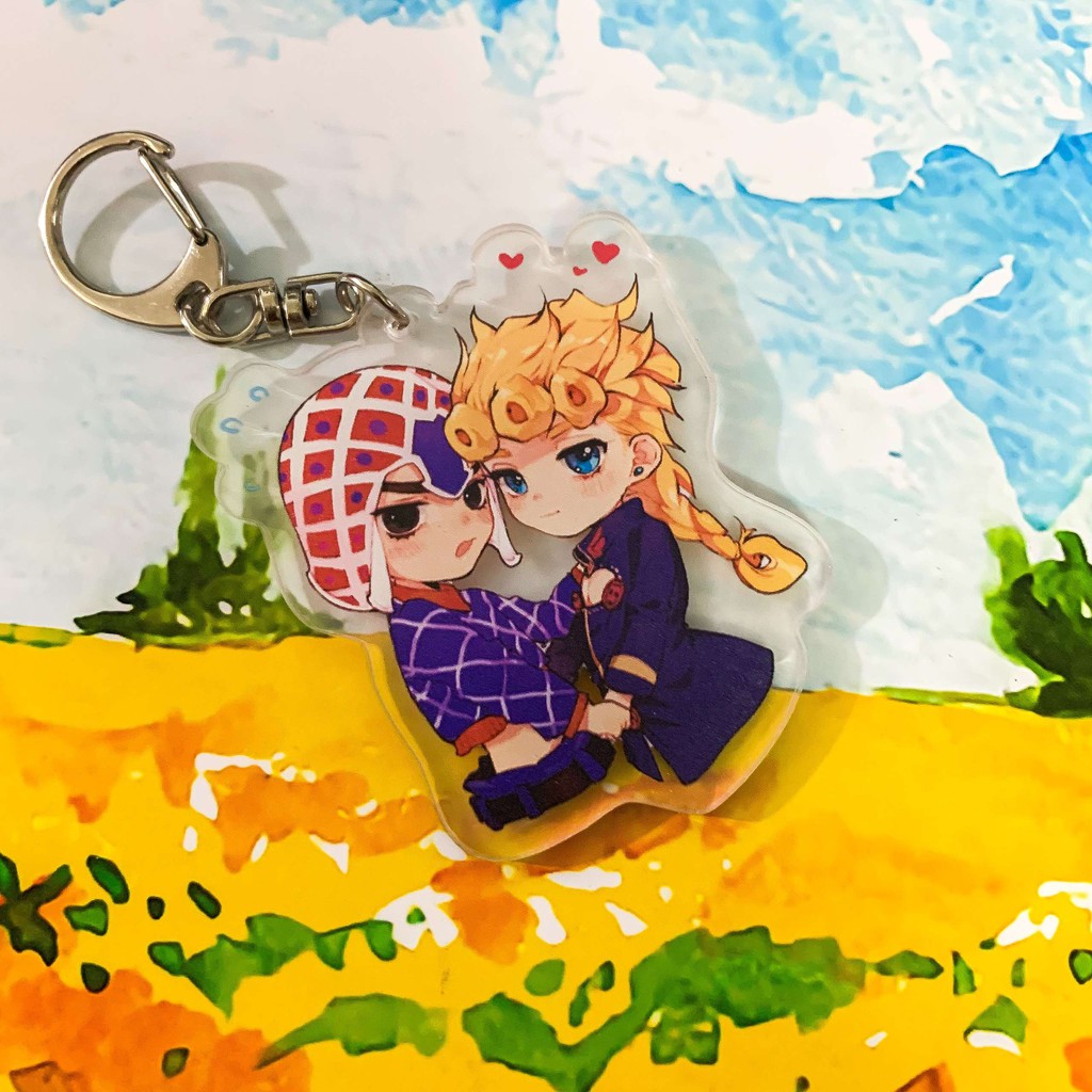 ( Mica trong acrylic ) Móc khóa JoJo's Bizarre Adventure Cuộc Phiêu Lưu Bí Ẩn chibi anime độc đáo xinh xắn