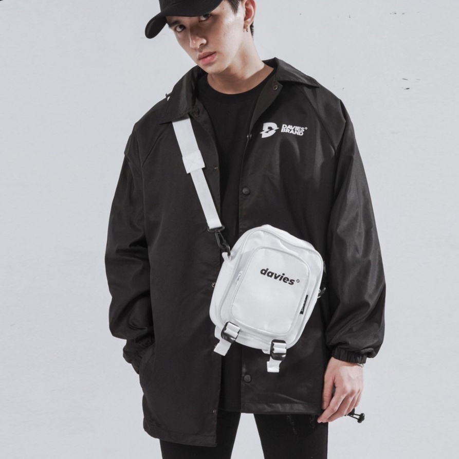 Áo khoác dù nam nữ form rộng màu đen Davies Brand Basic Jacket local brand H004