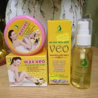 Combo wax tẩy lông triệt lông Ngân Bình. Chính hãng