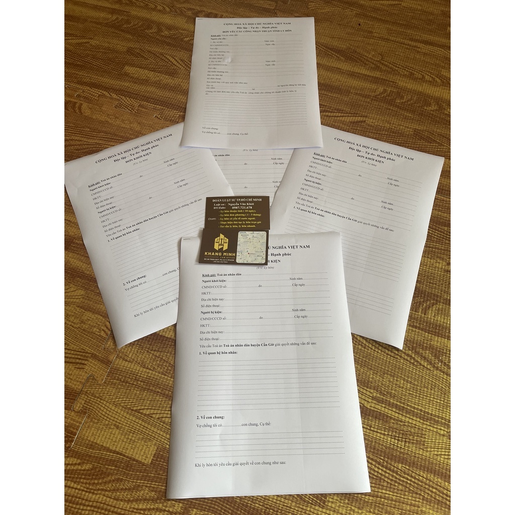 Mẫu đơn ly hôn đơn phương tại thành phố hồ chí minh và tài liệu hướng dẫn viết đơn