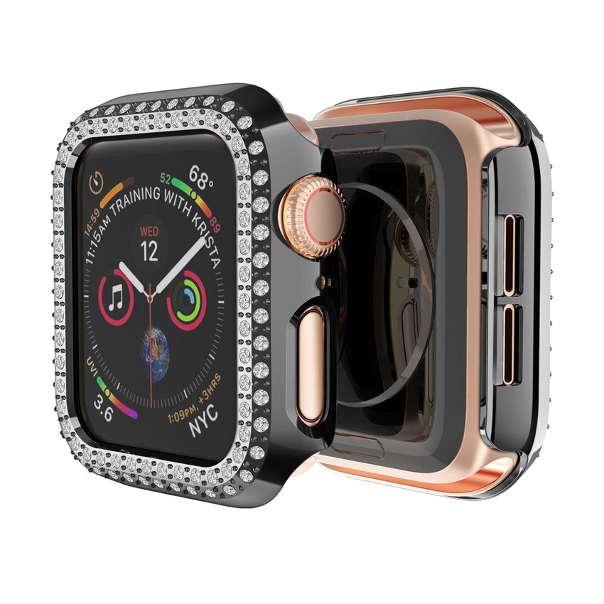 Ốp Bảo Vệ Đồng Hồ Thông Minh Apple Watch Series 7 6 SE 5 4 3 2 1 Kích Thước 45mm 44mm 42mm 41mm 40mm 38mm