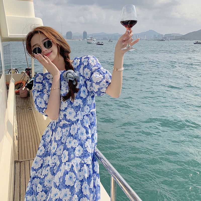 Đầm hoa phong cách Hàn Quốc 245