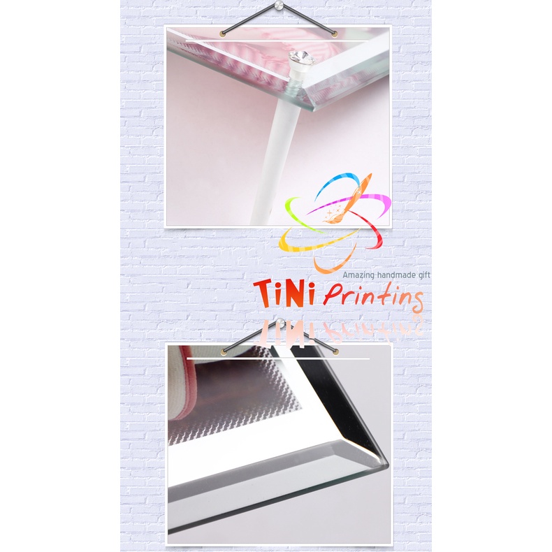ĐỒNG HỒ IN HÌNH ĐỒNG HỒ THỦY TINH HÌNH CHỮ NHẬT (CÓ SỐ SẴN)