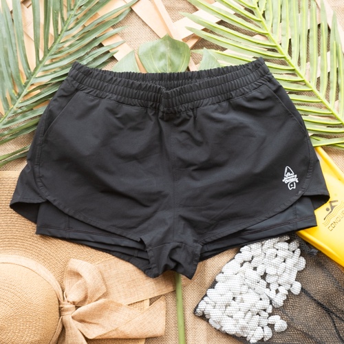 Quần short 2 lớp đa năng cho nữ - 2layer co giãn phù hợp chơi thể thao hay đi biển đều đẹp - TJO Việt Nam