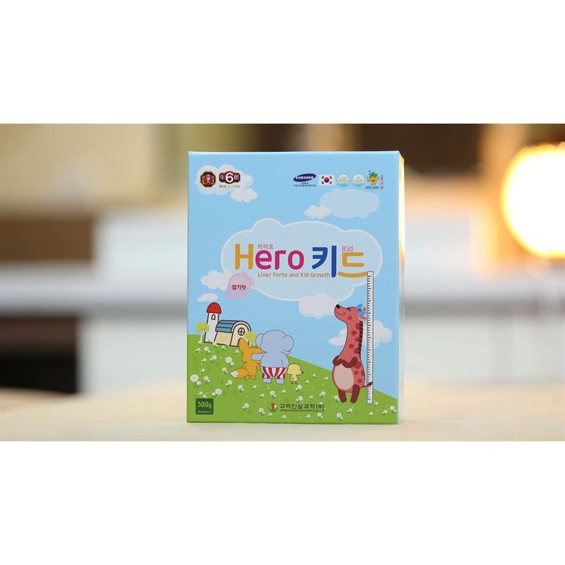 Hero Kid -Hỗ trợ hấp thu canxi, cần thiết cho sự phát triển của xương.  Hỗ trợ hạn chế nguy cơ loãng xương.