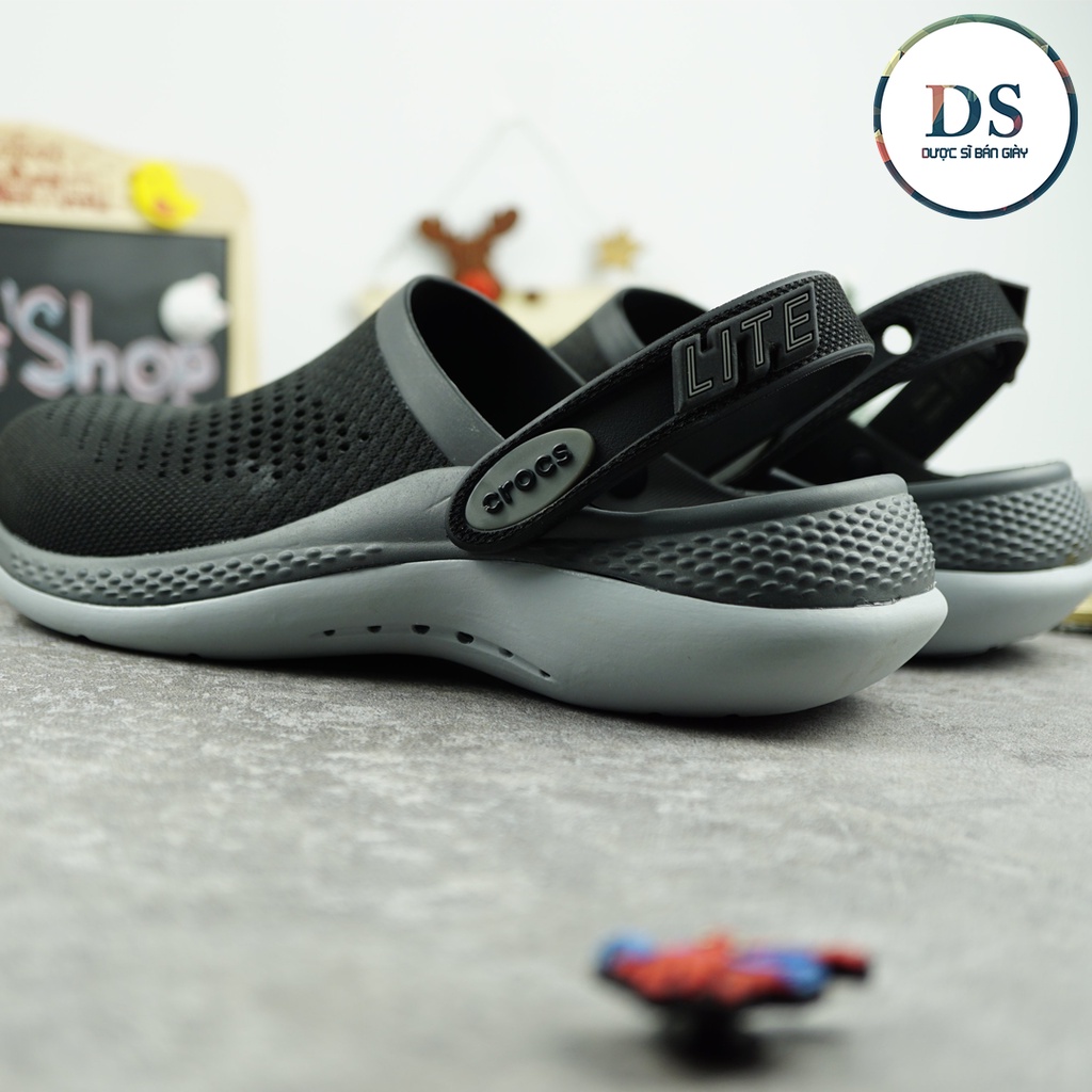 Dép Cross Literide 360 Nam Nữ màu Đen , Hàng loại 1 full tag, full box hãng