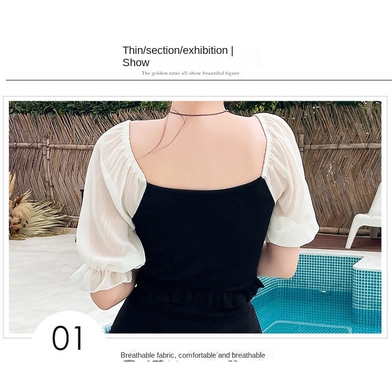 Bộ Đồ Bơi Hai Mảnh Dáng Ôm Phong Cách Hàn Quốc Quyến Rũ Cao Cấp Cho Nữ