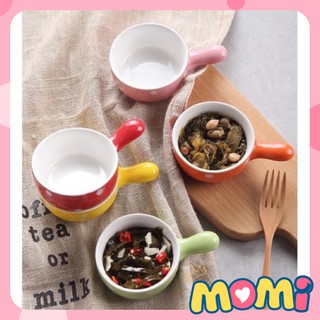 Bát sứ ăn dặm ngộ nghĩnh cho bé hình gáo chấm bi.