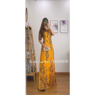 Áo dài bà sui kim sa 4 tà (Size lớn)