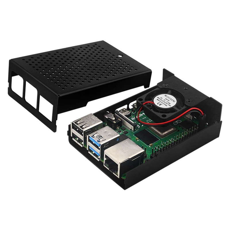 Vỏ Bảo Vệ Bằng Hợp Kim Nhôm Cho Raspberry Pi 4 Model B Pi 4B w F