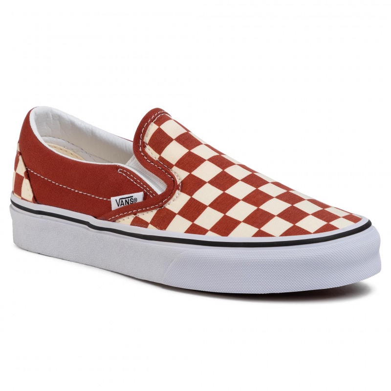 (𝗖𝗵𝗶́𝗻𝗵 𝗵𝗮̃𝗻𝗴 - 𝗙𝗮𝗸𝗲 đ𝗲̂̀𝗻 𝘅𝟭𝟬𝟬 | M - Waffle) Giày VANS Slip On Checker - VN0A4U38WS2 ( Giày có tem - box ko tem)