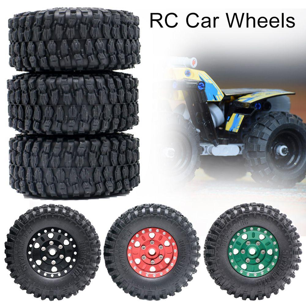 Bộ 4 Bánh Xe Cao Su Tỉ Lệ 1 / 24 Cho Xe Điều Khiển Từ Xa