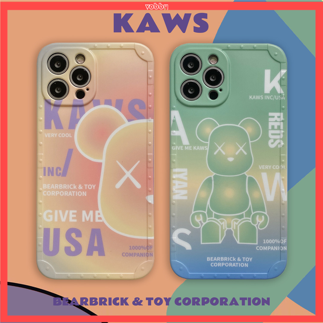 Ốp điện thoại nhựa mềm logo Bearbrick nổi tiếng cho iPhone12 mini 11 PRO MAX 7/8plus SE2020 X/XS XR XSMAX | BigBuy360 - bigbuy360.vn