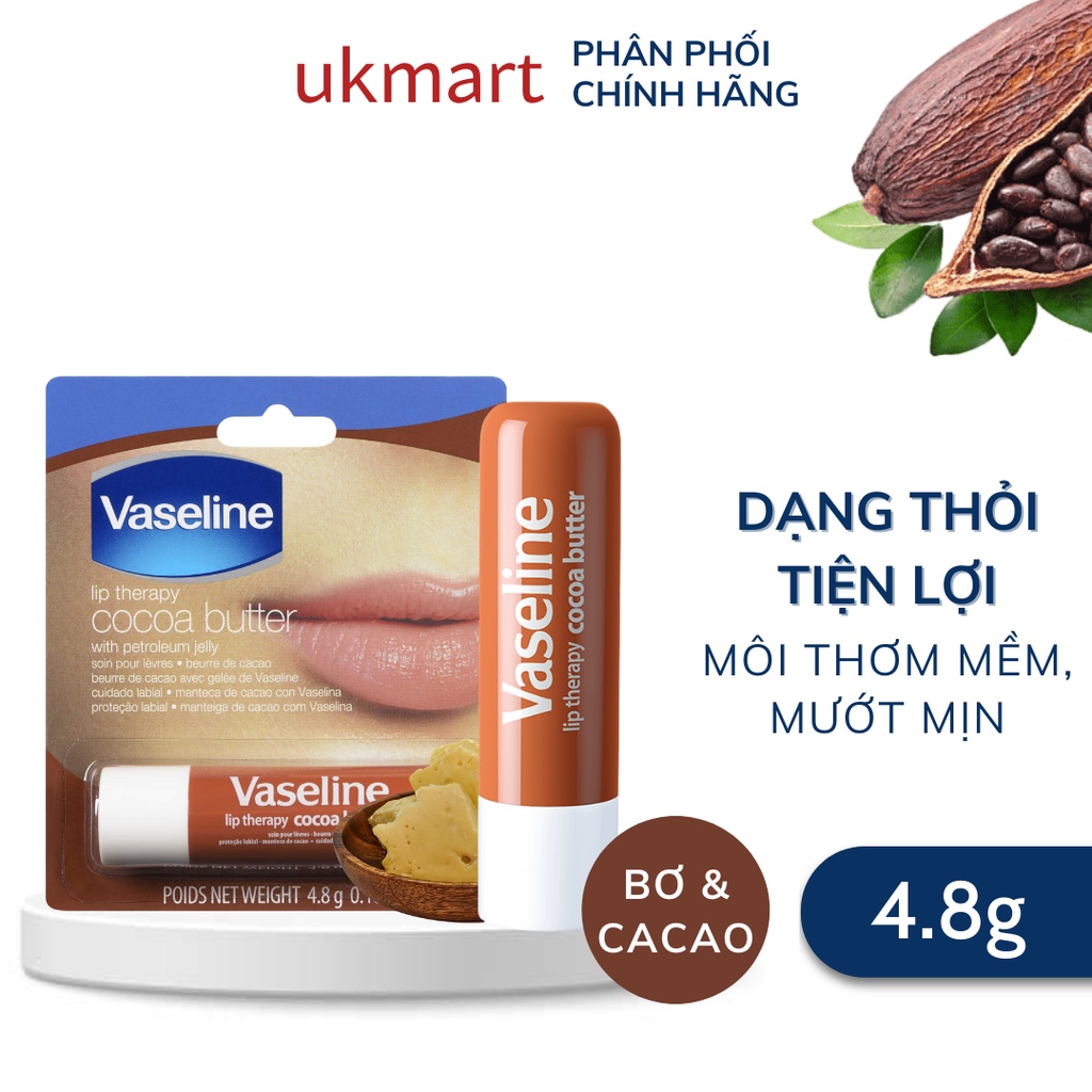 Son Dưỡng Môi Mềm Mại Vaseline Lip Therapy Dạng Thỏi 4.8g