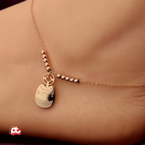 Lắc chân titan cá tính mèo cao cấp