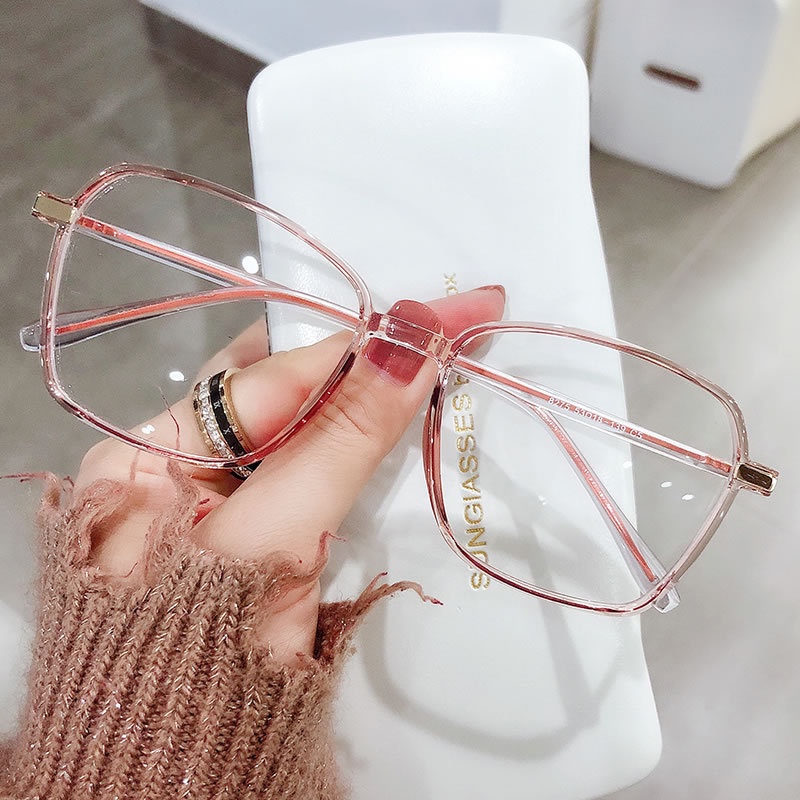 Kính cận VIENDO gọng vuông to tròng đổi màu chống tia UV/ ánh sáng xanh thời trang cho nam nữ(có thể cắt cận thị ống kính)