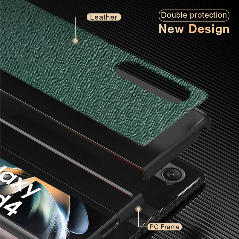 Cross Pattern Folded Protection Cover Anti-Fall Shockproof Case For Samsung Galaxy Z Fold 4 5G Z Fold4