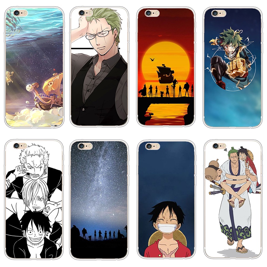 Ốp Lưng Điện Thoại Hình ONE PIECE zoro Cho iphone 5/5s, 6/6s, Chất Liệu Silicone Mềm Mại