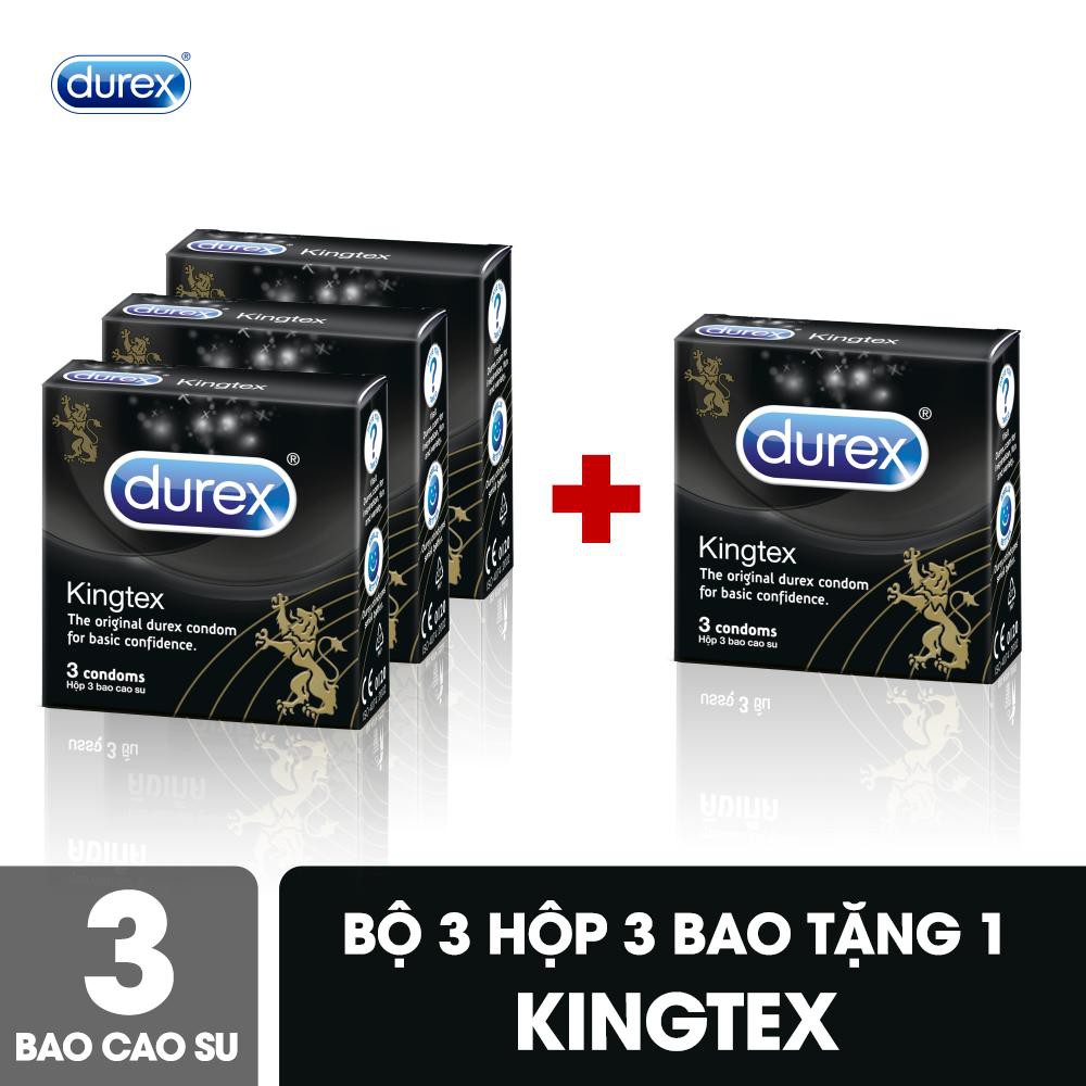 [MUA 3 TẶNG 1] HỘP 3 BAO CHÍNH HÃNG, BCS KINGTEX KÉO DÀI CUỘC YÊU.