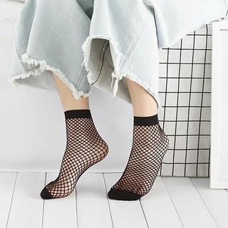 [𝐒𝐆-𝐂𝐨́ 𝐒ẵ𝐧]- Vớ lưới cổ ngắn cá tính-FULL MÀU