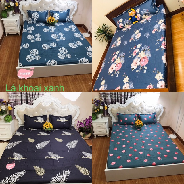 [ Xả KHO] Ga và 2 vỏ gối COTTON HÀN( nhắn tin chọn mẫu cho shop)