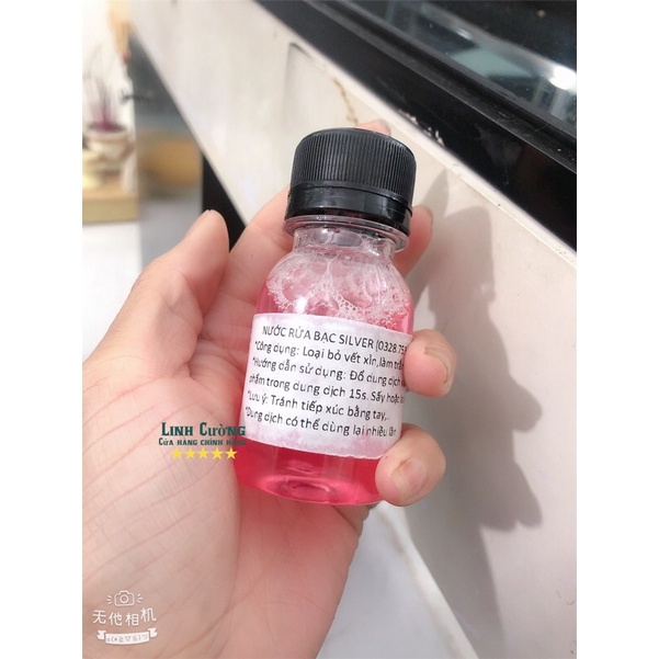 Nước làm mới trang sức bạc chai 40ml- Nước tẩy trắng bạc như mới